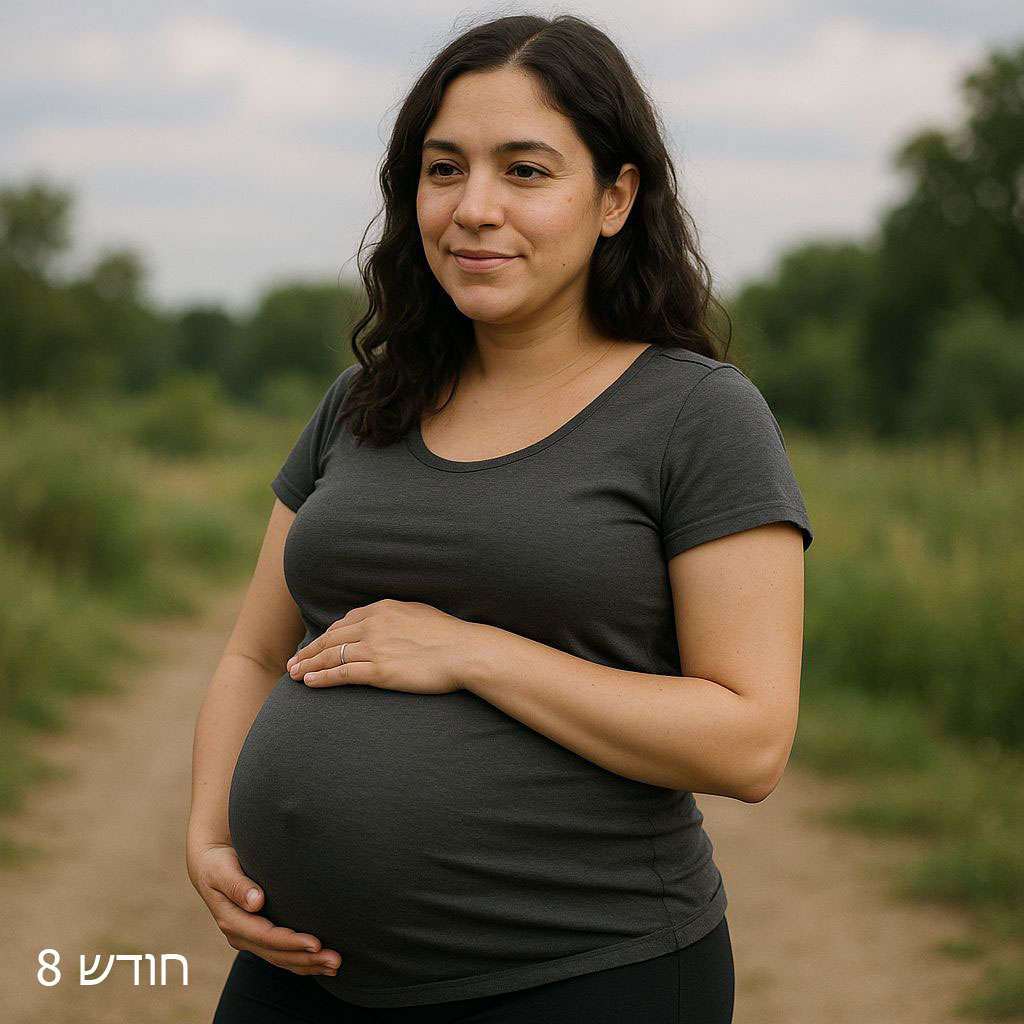 בטן הריון שבוע 33-36 (חודש 8)