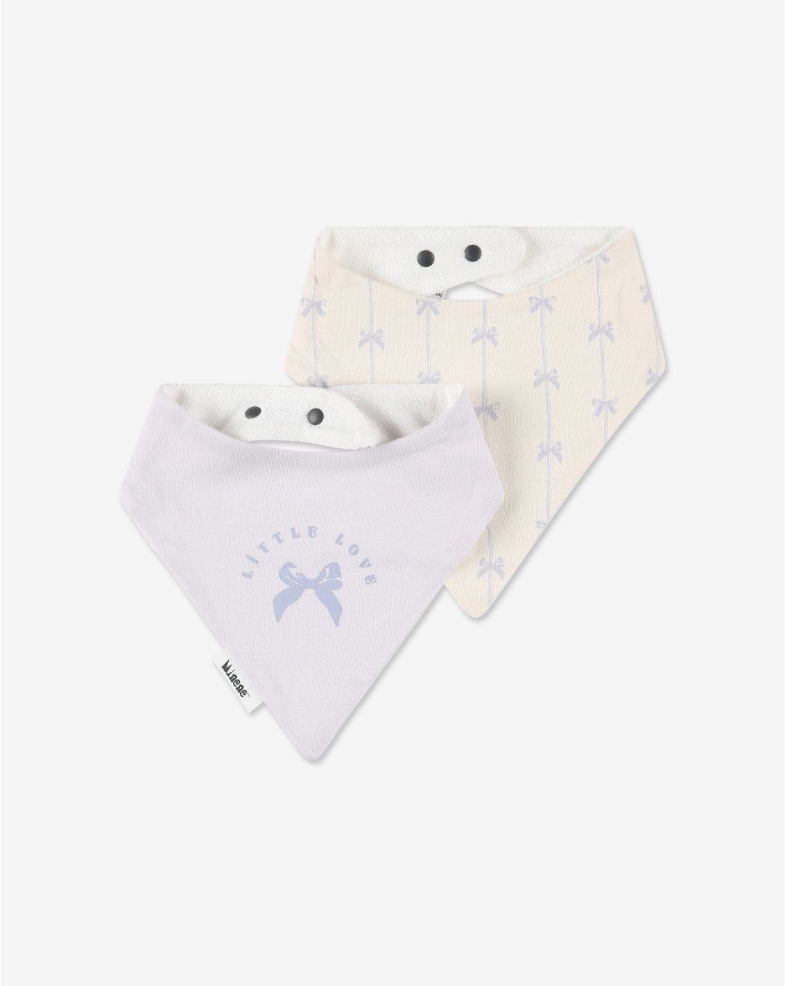  זוג סינרי בנדנה  סגול שמנת