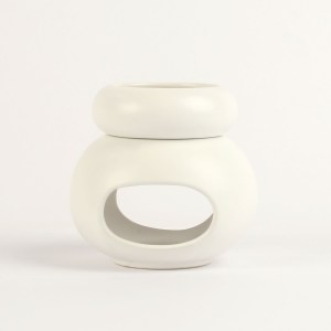 מבער שני חלקים לבן