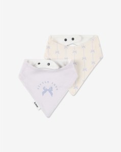  זוג סינרי בנדנה  סגול שמנת